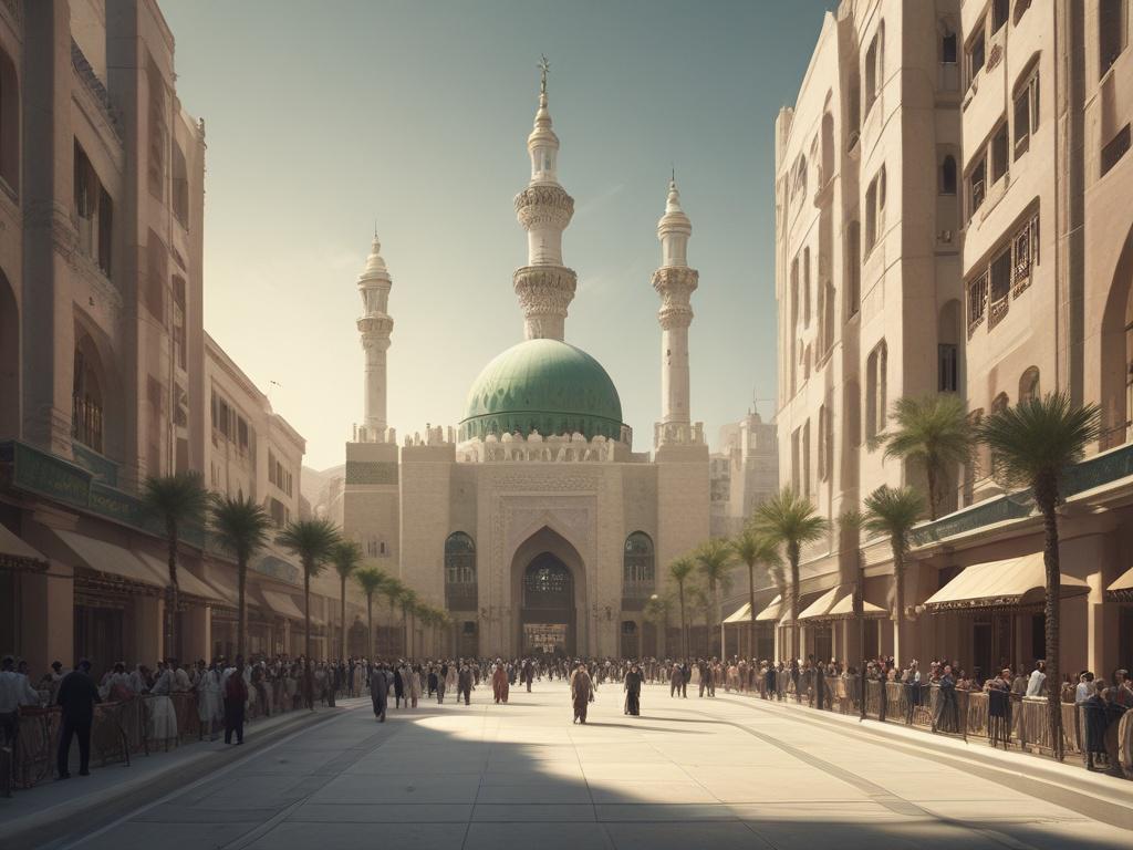 Makkah cultural heritage, community life, modern town hub